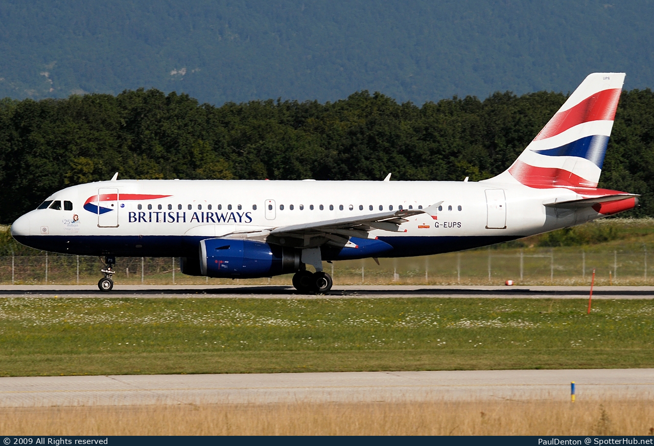Photo of G-EUPS - Airbus A319-131 operated by British Airways