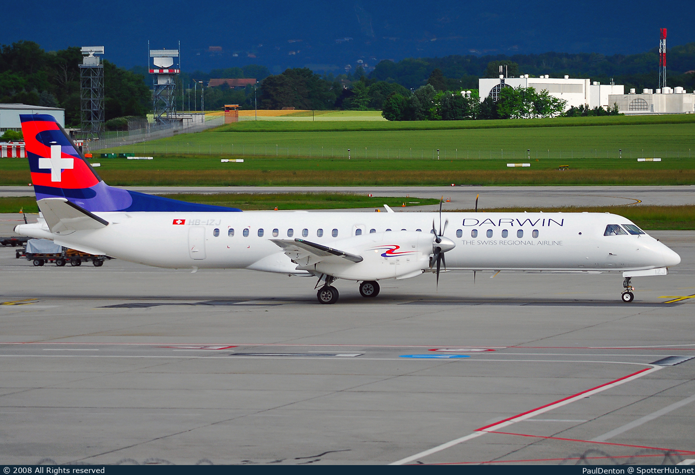 Photo of HB-IZJ - Saab 2000 operated by Darwin Airline