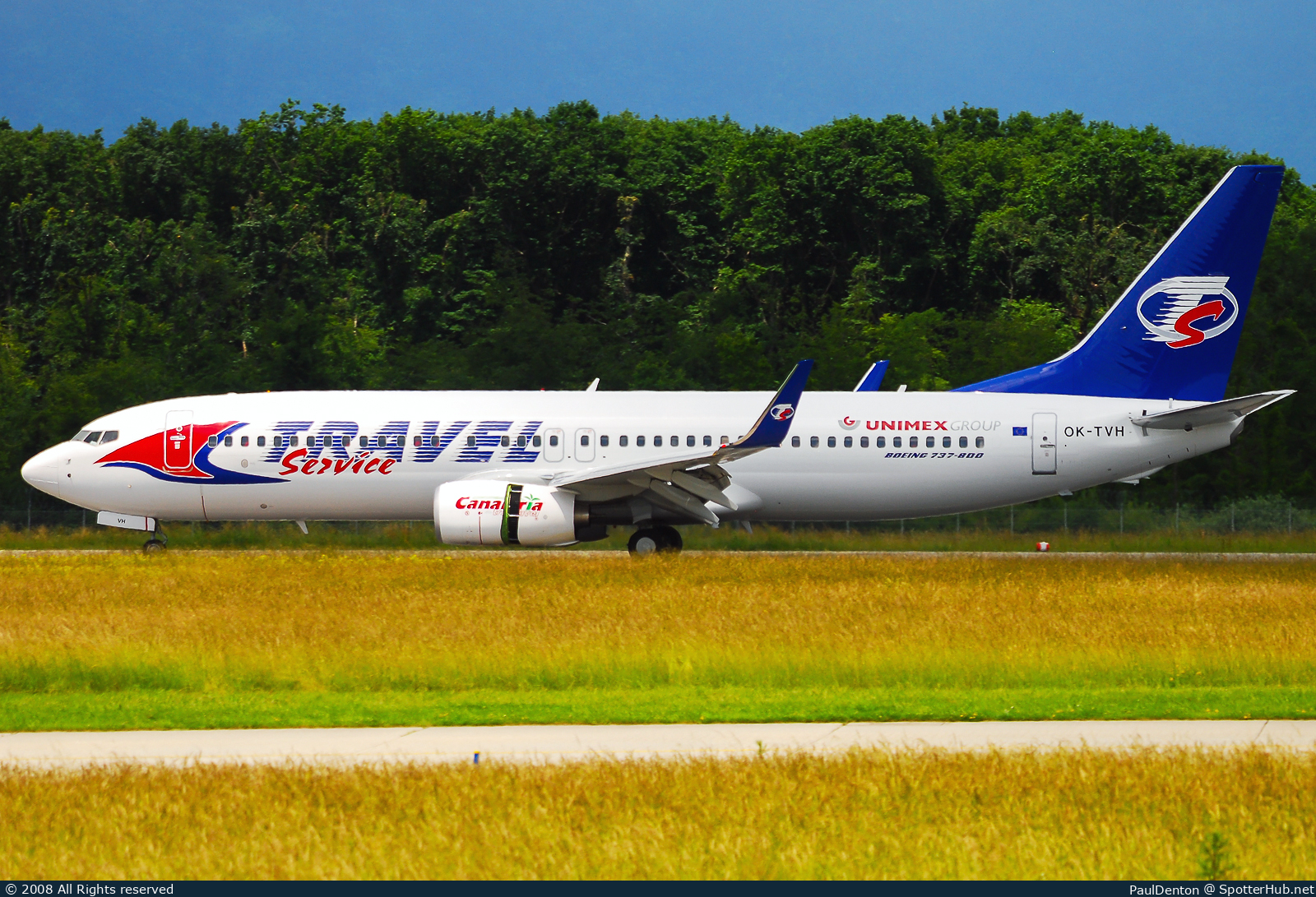 Photo of OK-TVH - Boeing 737-8Q8 operated by Travel Service