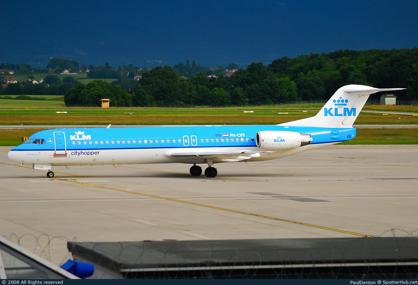 Photo of PH-OFF - Fokker 100 operated by KLM Cityhopper
