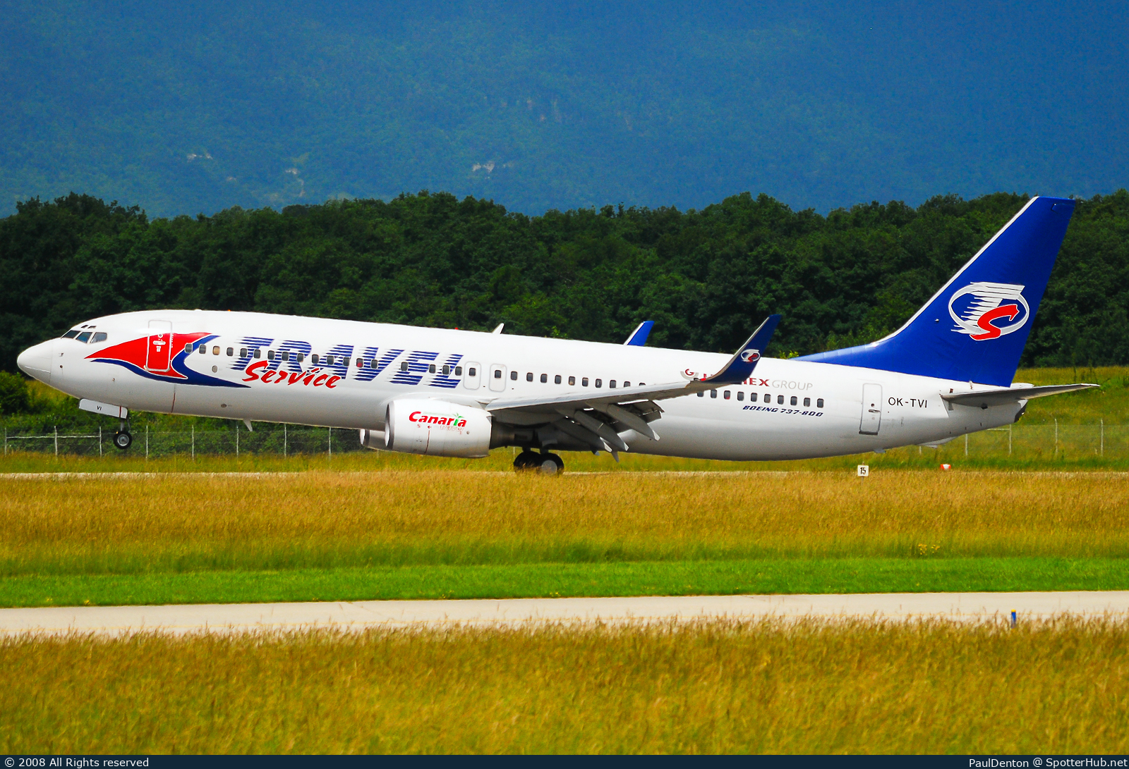 Photo of OK-TVI - Boeing 737-86Q operated by Travel Service