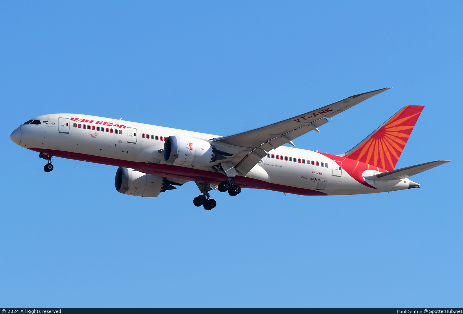 Photo of VT-ANK - Boeing 787-8 Dreamliner operated by Air India