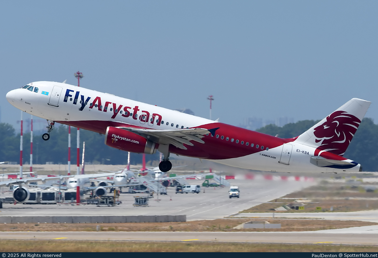 Photo of EI-KBA - Airbus A320-232 operated by FlyArystan