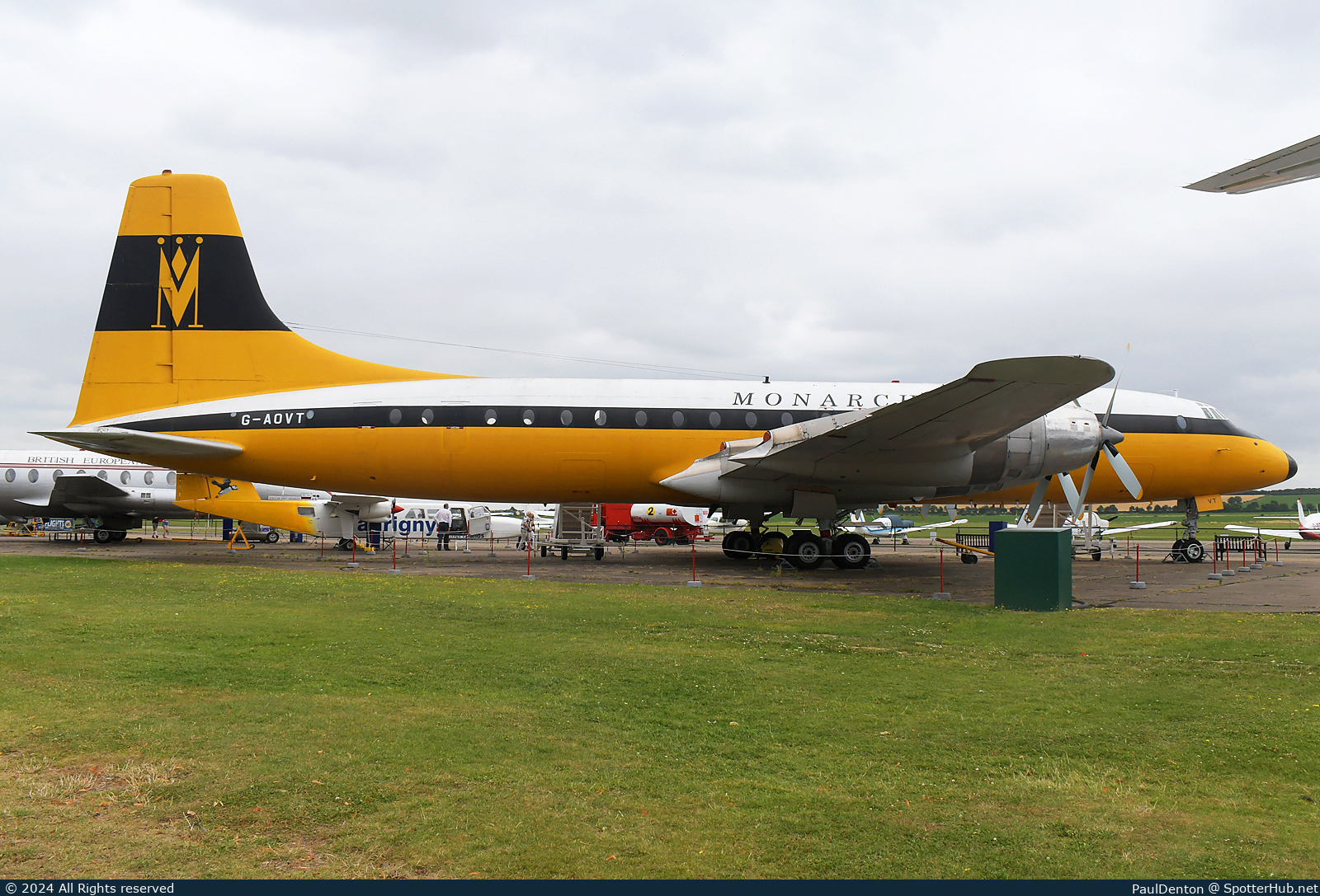 Photo of G-AOVT - Bristol 175-312 Britannia operated by Monarch Airlines