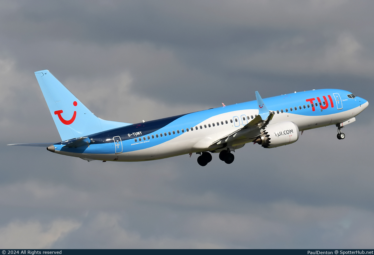 Photo of G-TUMY - Boeing 737 MAX 8 operated by TUI Airways