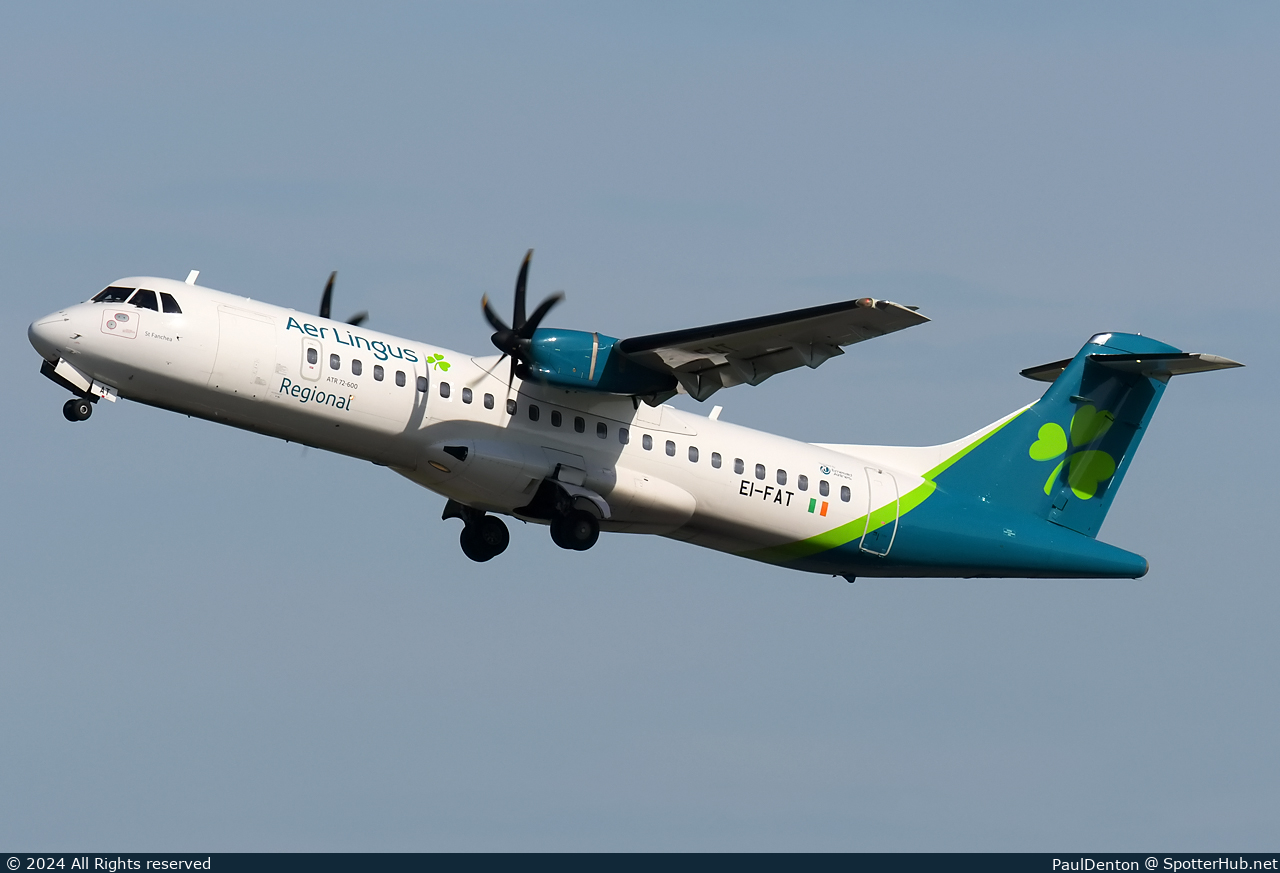 Photo of EI-FAT - ATR 72-600 operated by Aer Lingus Regional (opb Emerald Airlines)
