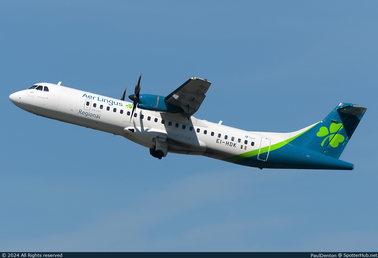 Photo of EI-HDK - ATR 72-600 operated by Aer Lingus Regional (opb Emerald Airlines)