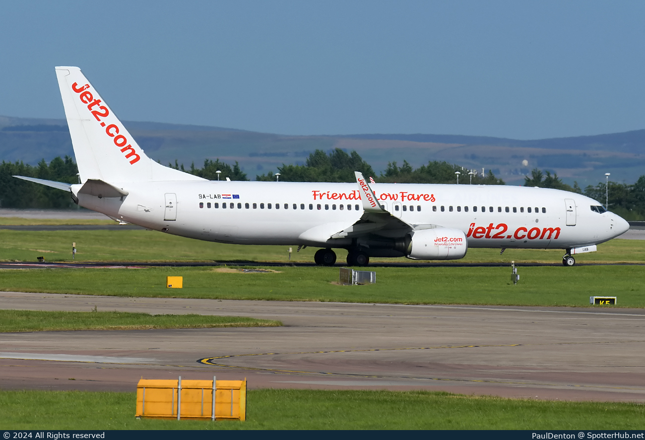 Photo of 9A-LAB - Boeing 737-8K5 operated by Jet2 (opb ETF Airways)