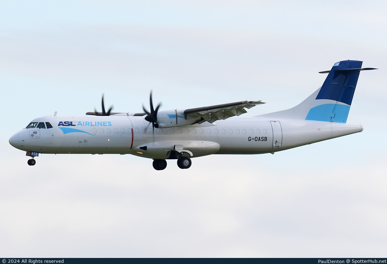 Photo of G-OASB - ATR 72-500(F) operated by ASL Airlines UK