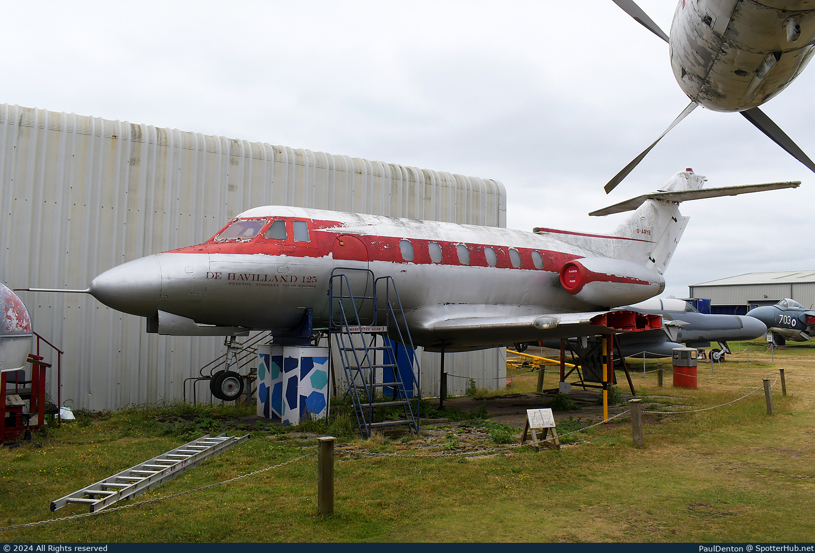 Photo of G-ARYB - Hawker Siddeley HS 125-1 operated by Midland Air Museum