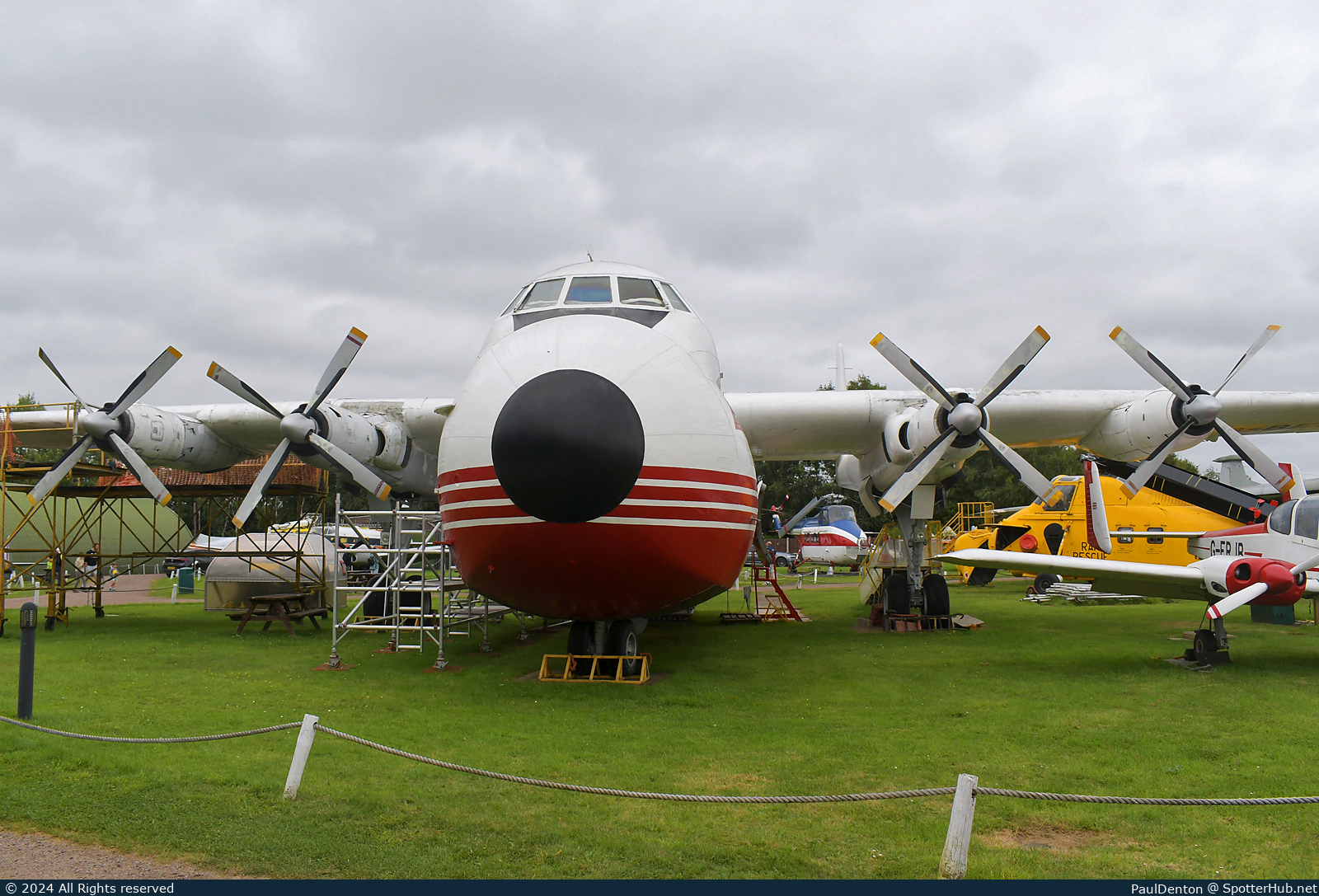 Photo of G-BEOZ - Armstrong Whitworth AW.660 Argosy C.1 operated by Elan Parcel Service