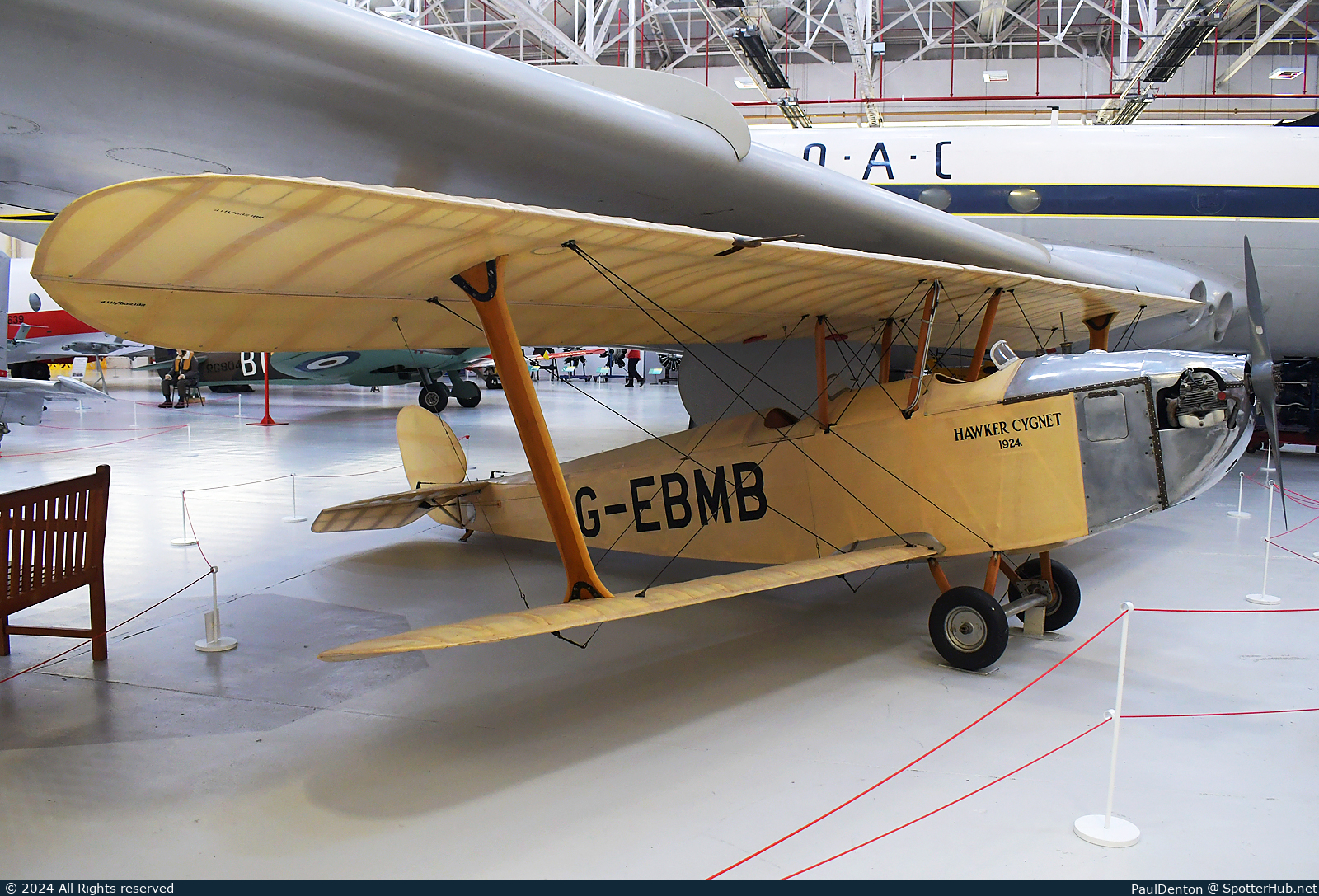Photo of G-EBMB - Hawker Cygnet operated by Royal Air Force Museum Midlands