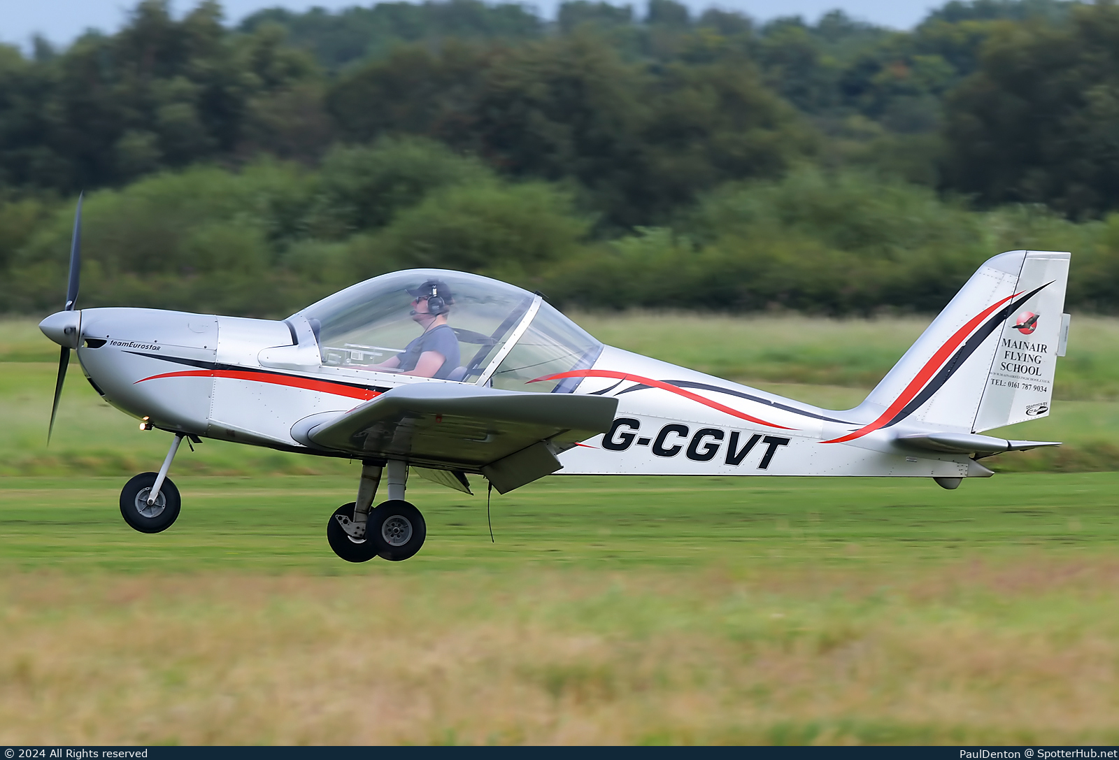 Photo of G-CGVT - Evektor EuroStar SL operated by Mainair Flying School