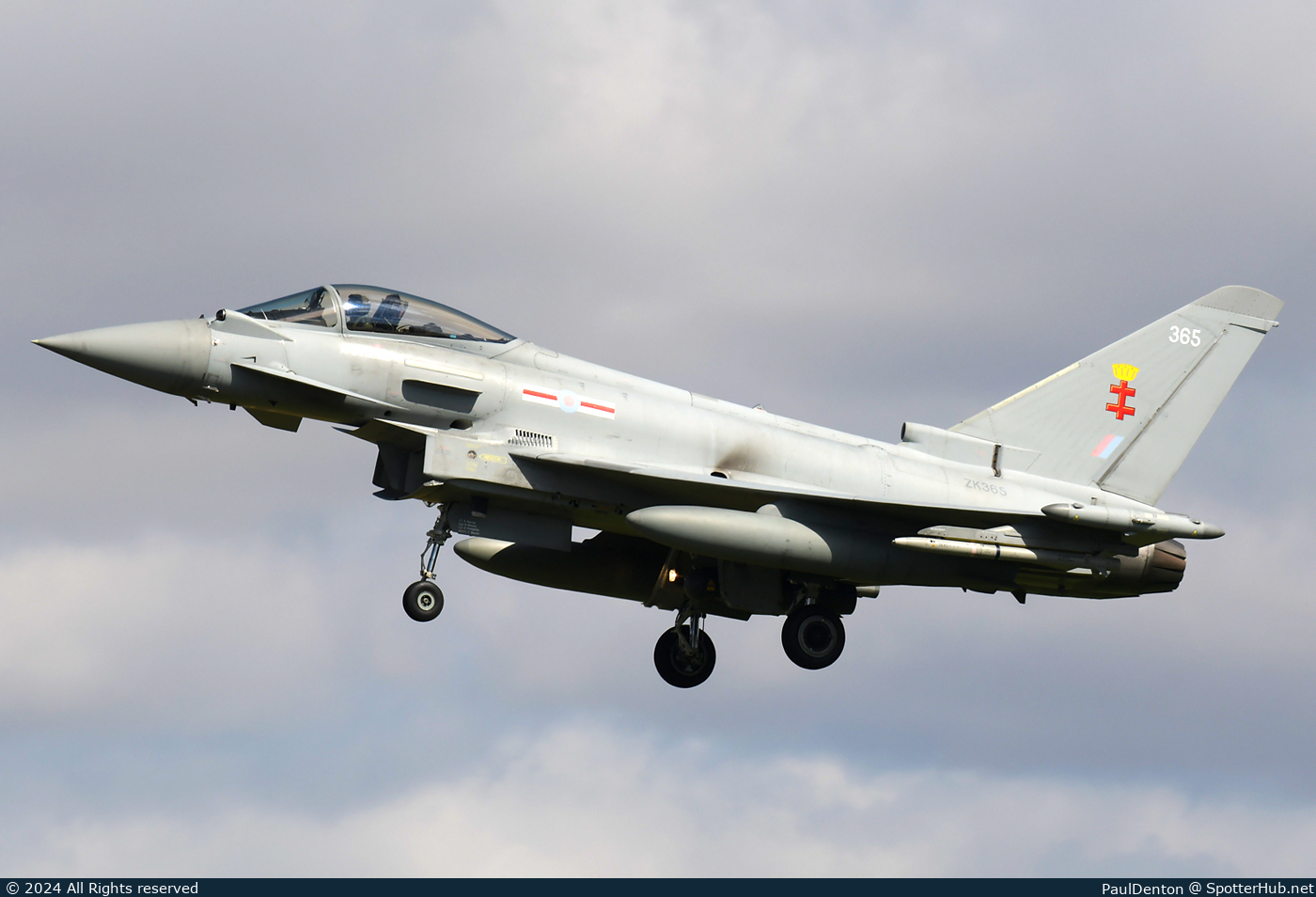 Photo of ZK365 - Eurofighter Typhoon FGR4 operated by Royal Air Force