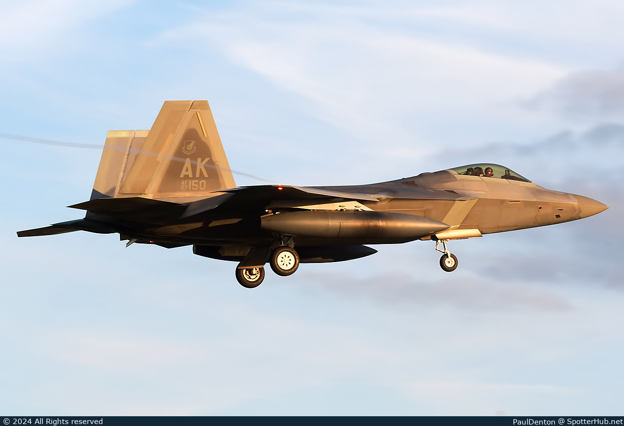 Photo of 07-4150 - Lockheed Martin F-22A Raptor operated by US Air Force