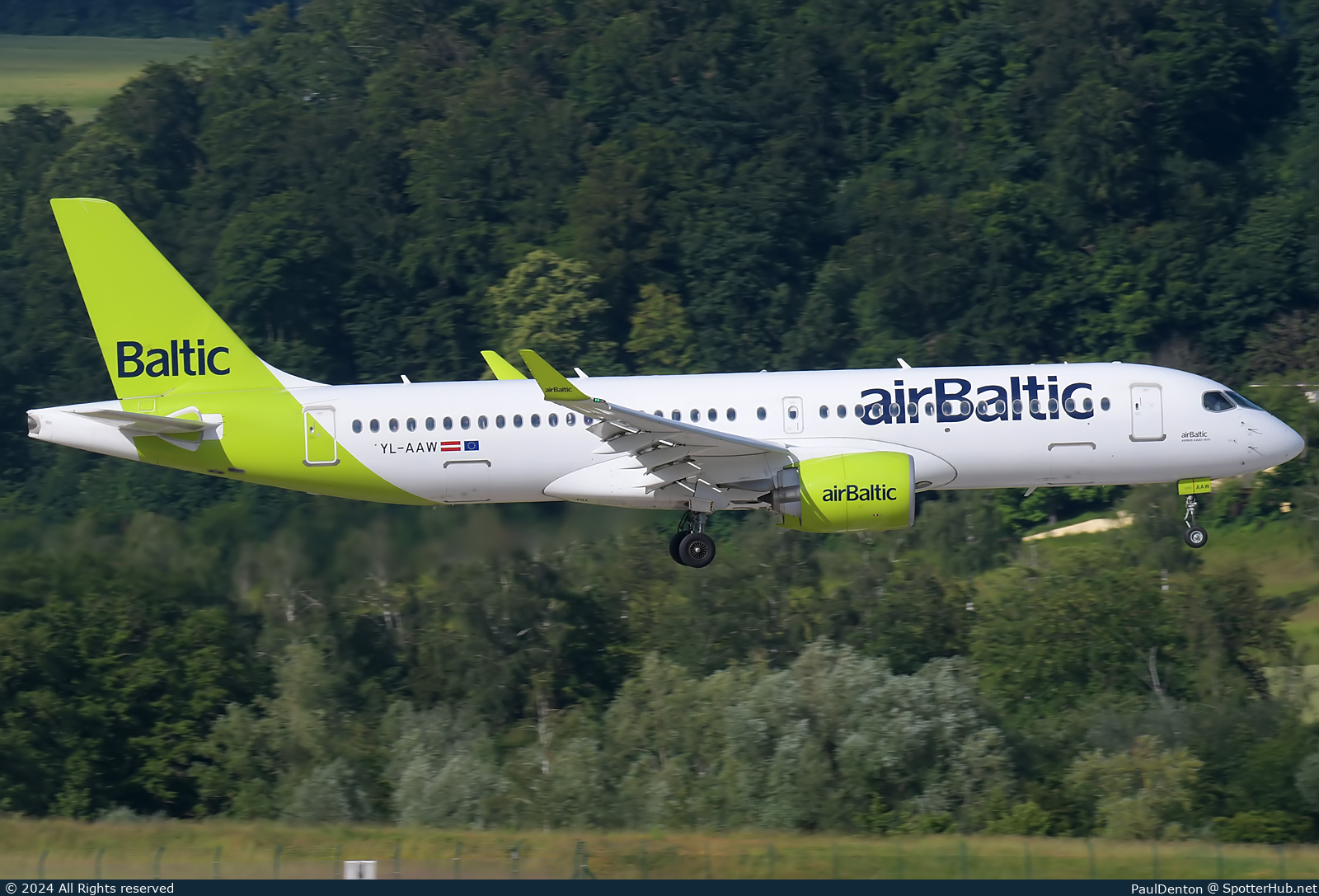 Photo of YL-AAW - Airbus A220-300 operated by airBaltic