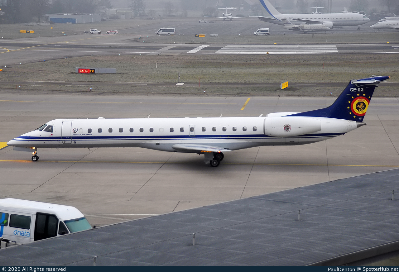 Photo of CE-03 - Embraer ERJ-145LR operated by Belgian Air Force