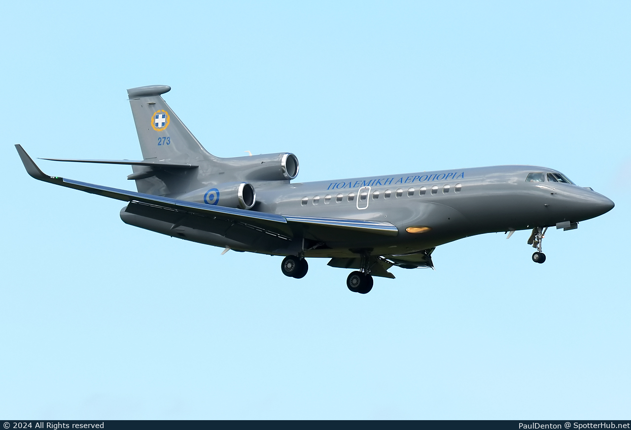 Photo of 273 - Dassault Falcon 7X operated by Hellenic Air Force