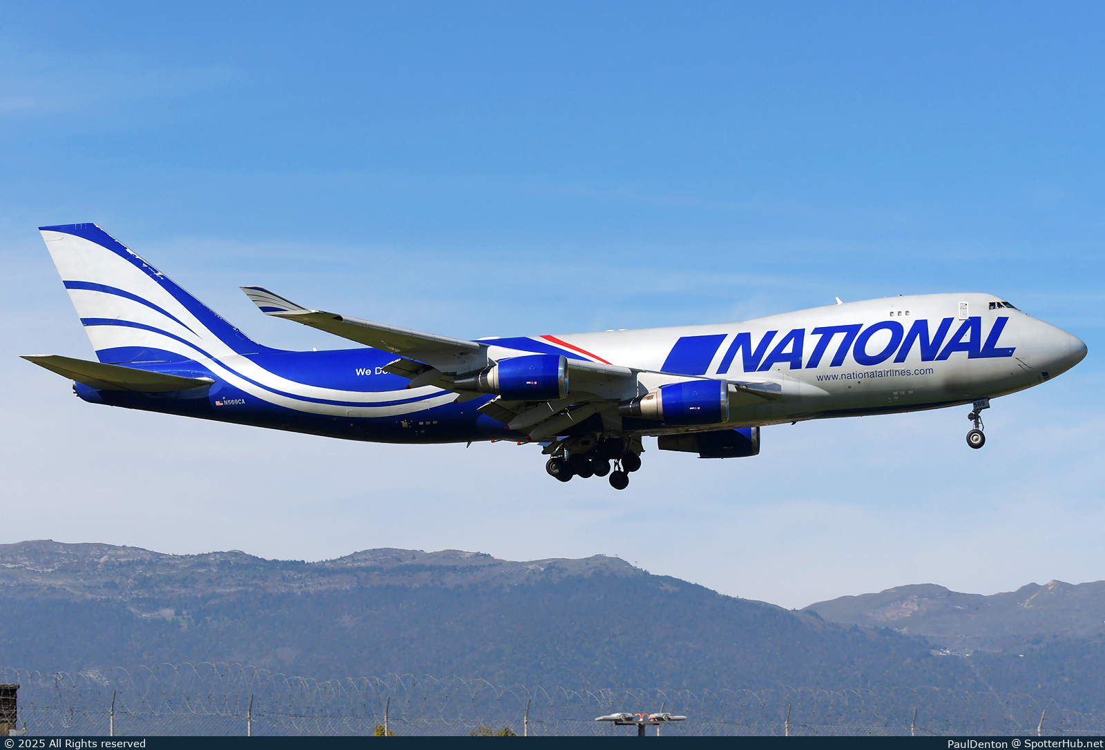 Photo of N569CA - Boeing 747-409F operated by National Airlines [2006]