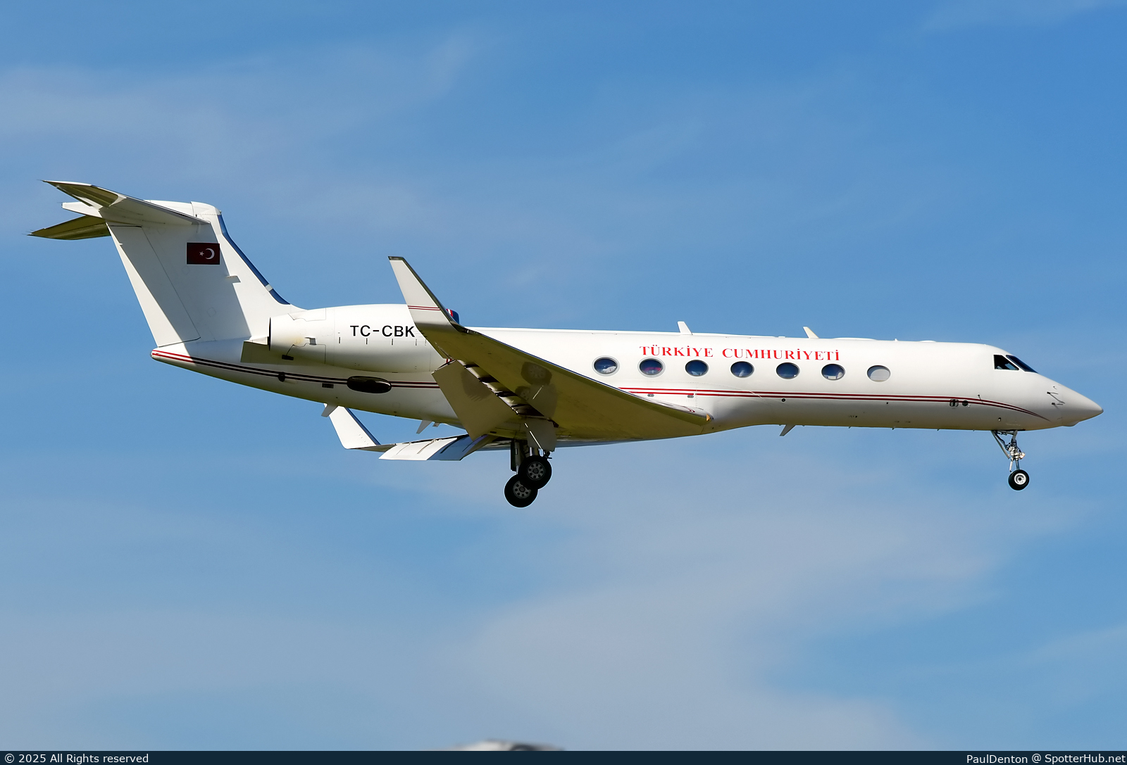 Photo of TC-CBK - Gulfstream GV-SP (G550) operated by Government of Türkiye