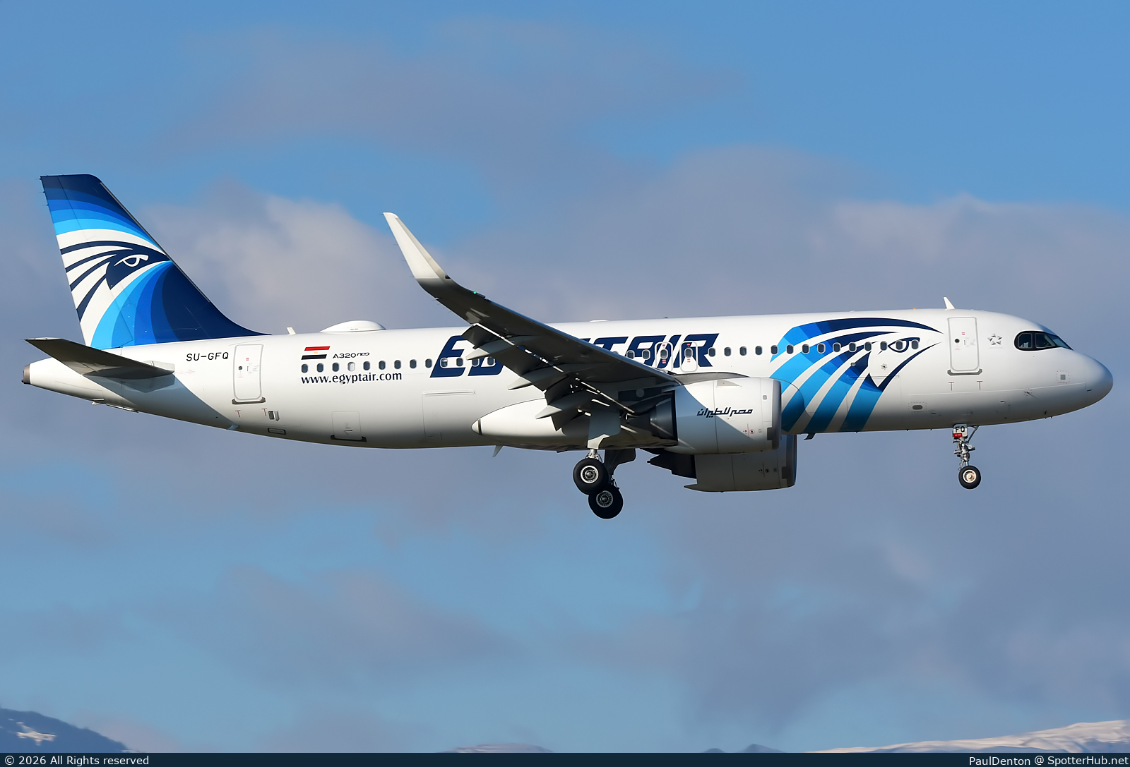 Photo of SU-GFQ - Airbus A320-251N operated by Egyptair