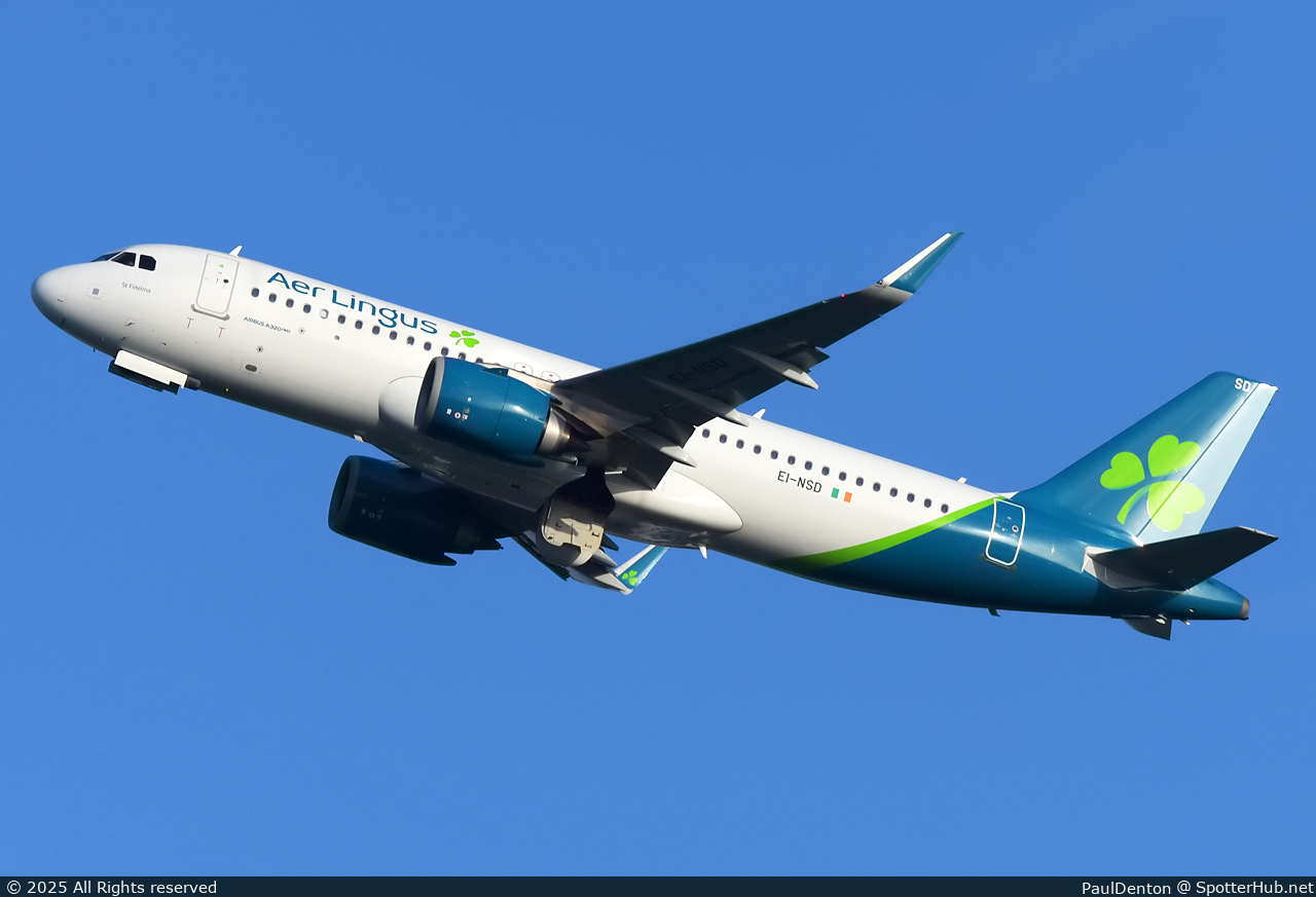 Photo of EI-NSD - Airbus A320-251N operated by Aer Lingus