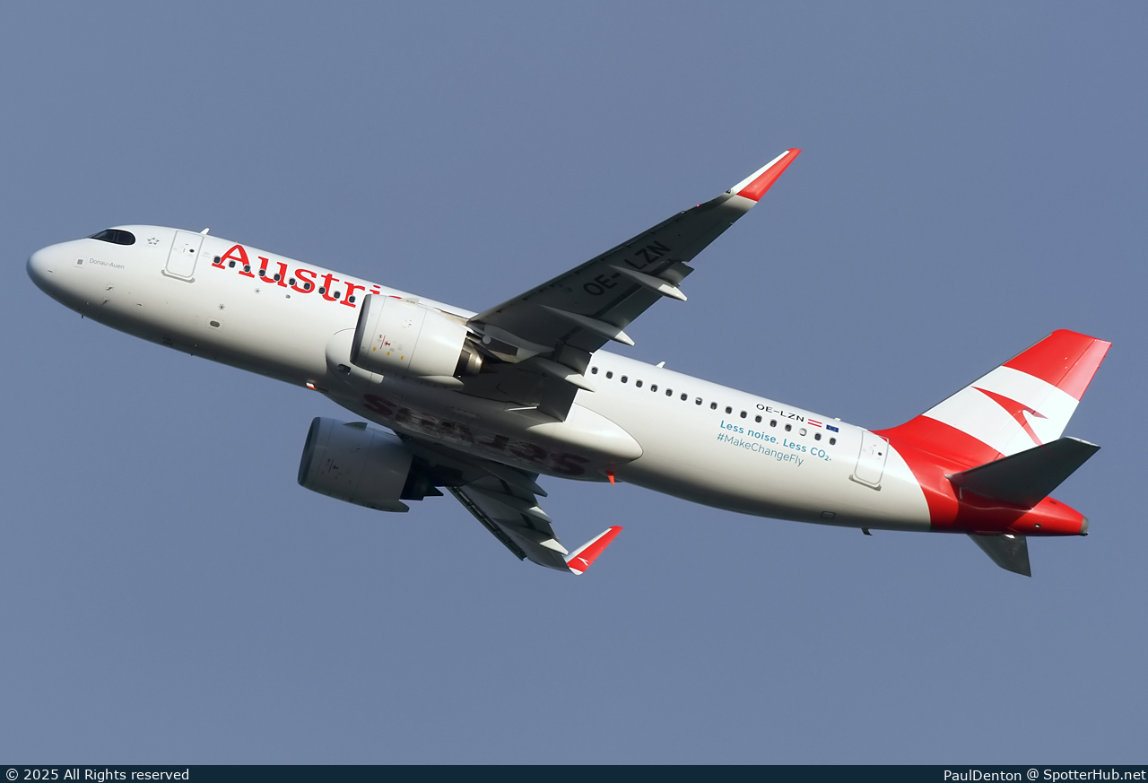 Photo of OE-LZN - Airbus A320-271N operated by Austrian Airlines