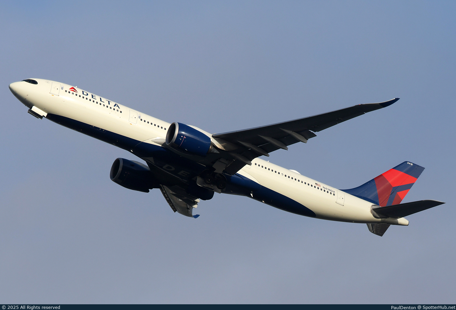 Photo of N418DX - Airbus A330-941 operated by Delta Air Lines