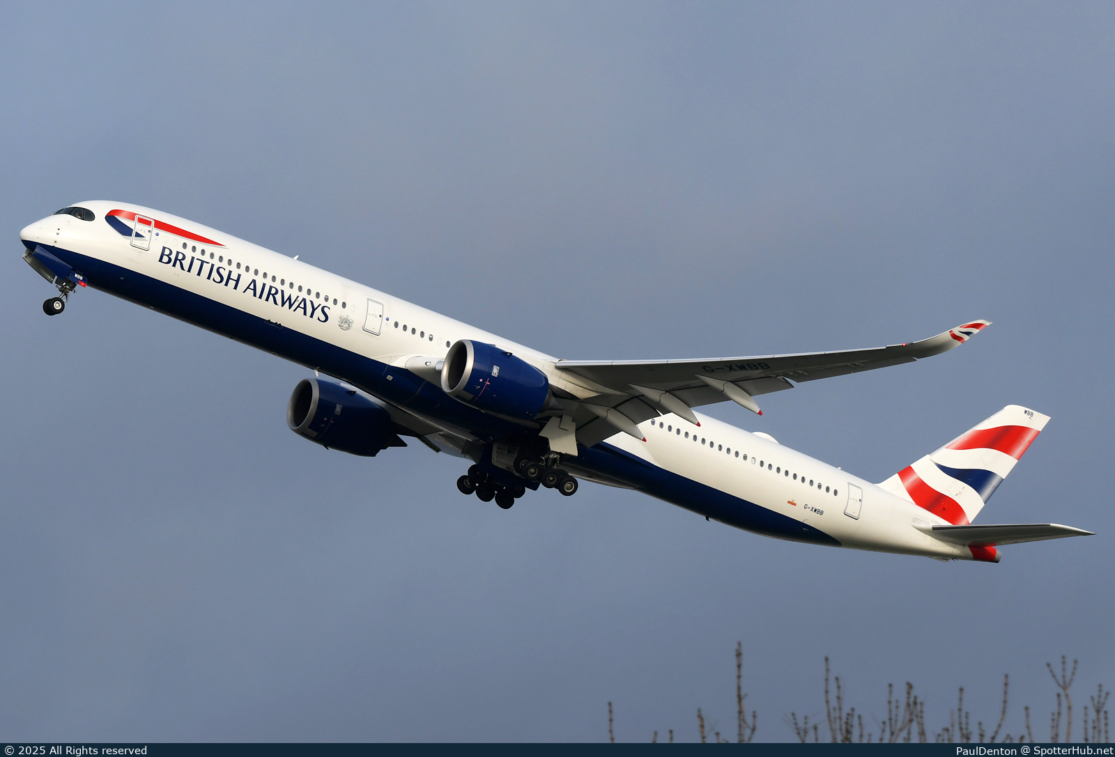 Photo of G-XWBB - Airbus A350-1041 operated by British Airways