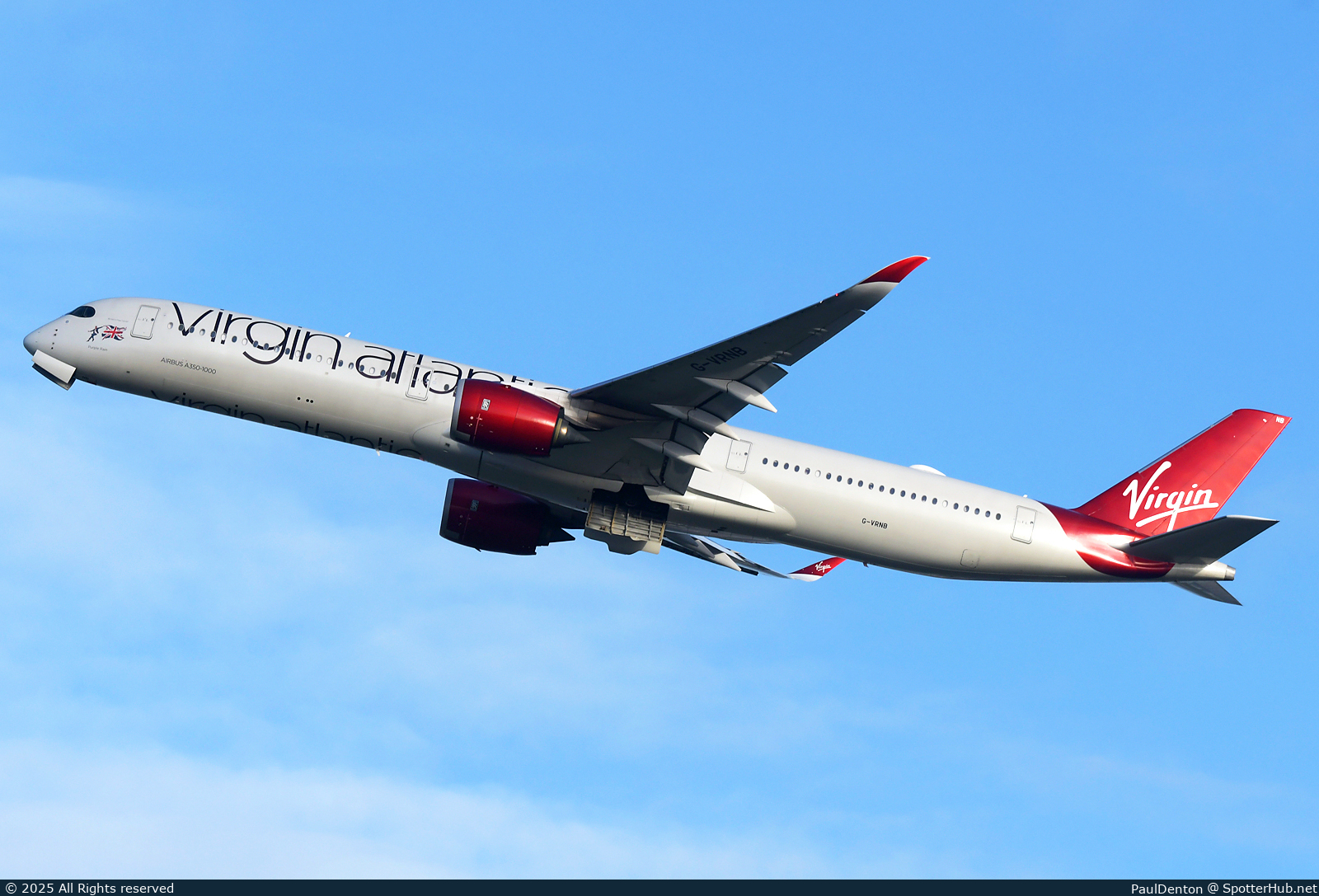 Photo of G-VRNB - Airbus A350-1041 operated by Virgin Atlantic Airways
