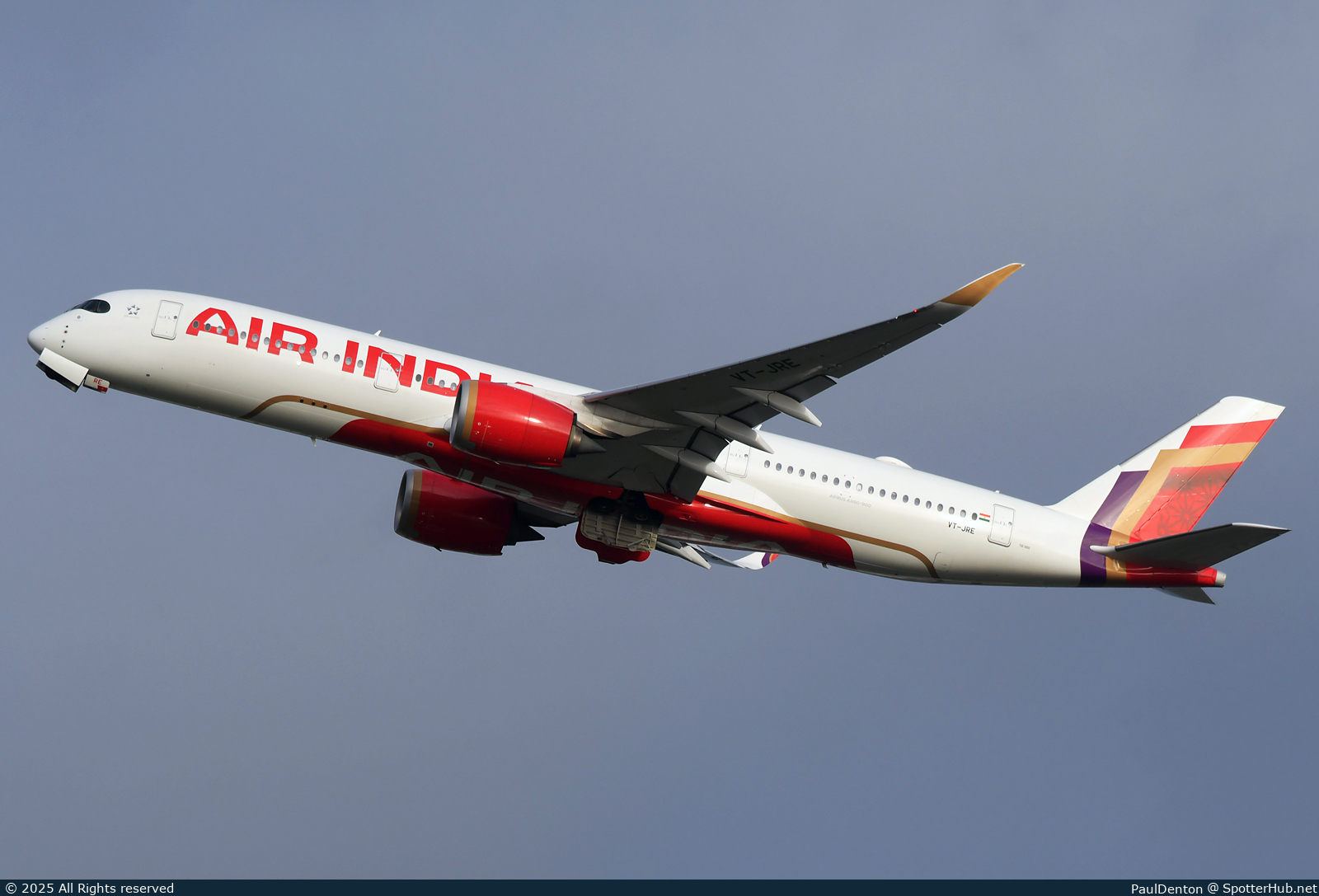 Photo of VT-JRE - Airbus A350-941 operated by Air India