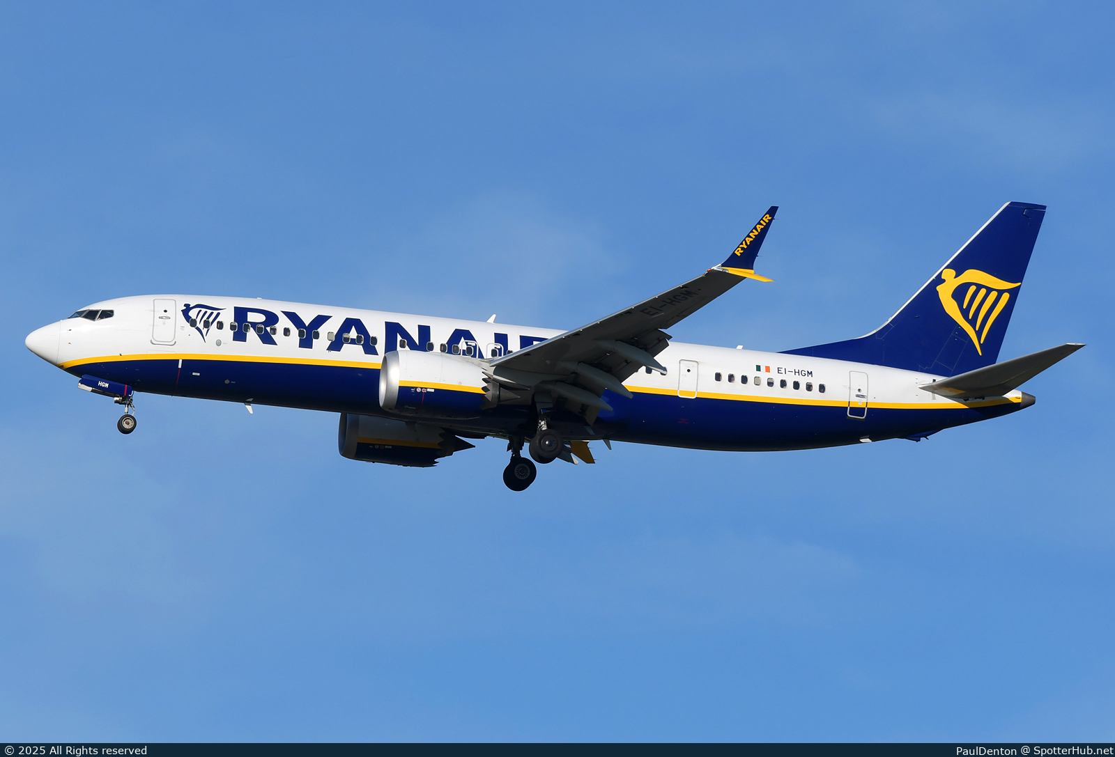 Photo of EI-HGM - Boeing 737 MAX 8-200 operated by Ryanair