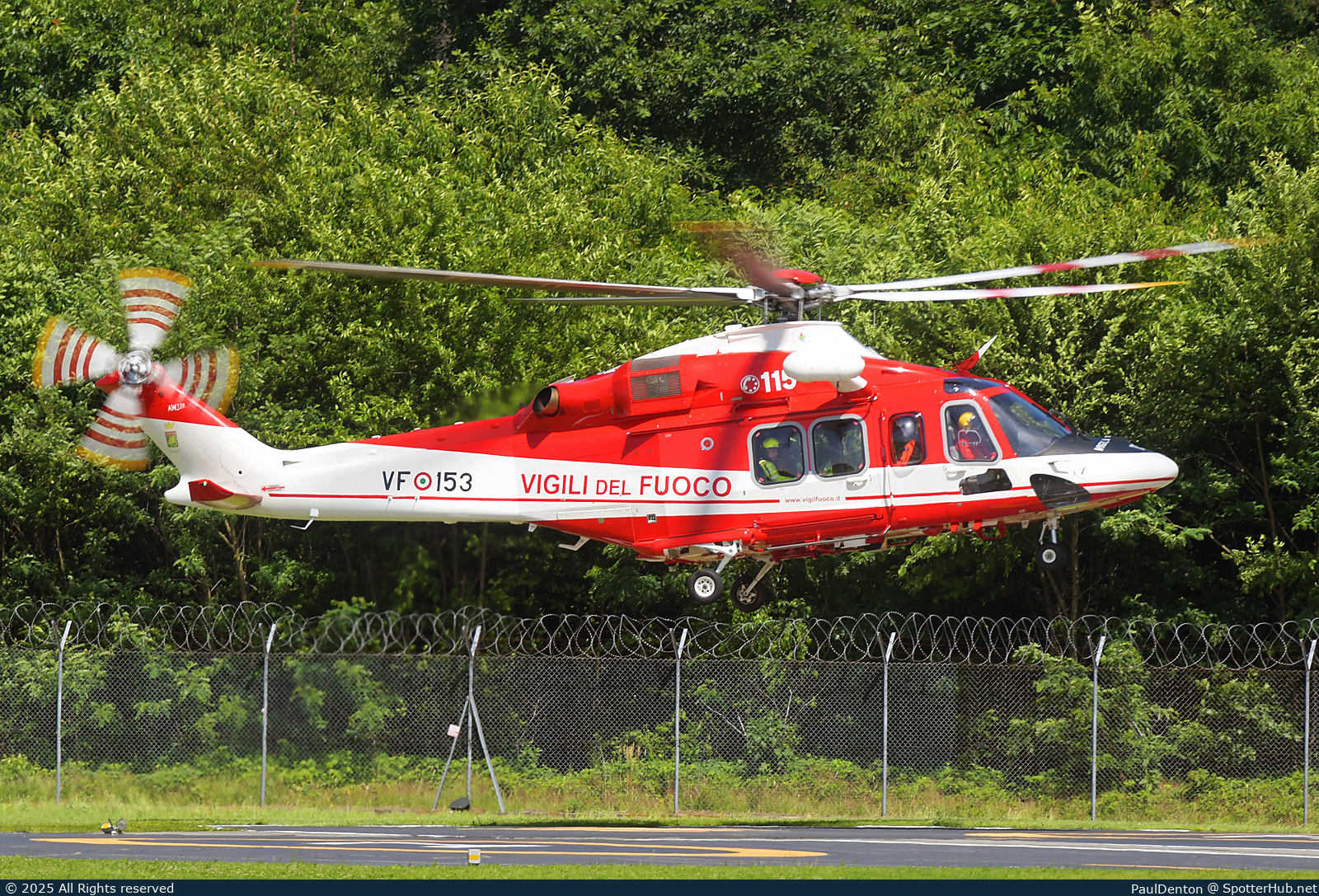 Photo of VF-153 - Leonardo AW139 operated by Italian Federal Ministry of the Interior - Vigili del Fuoco