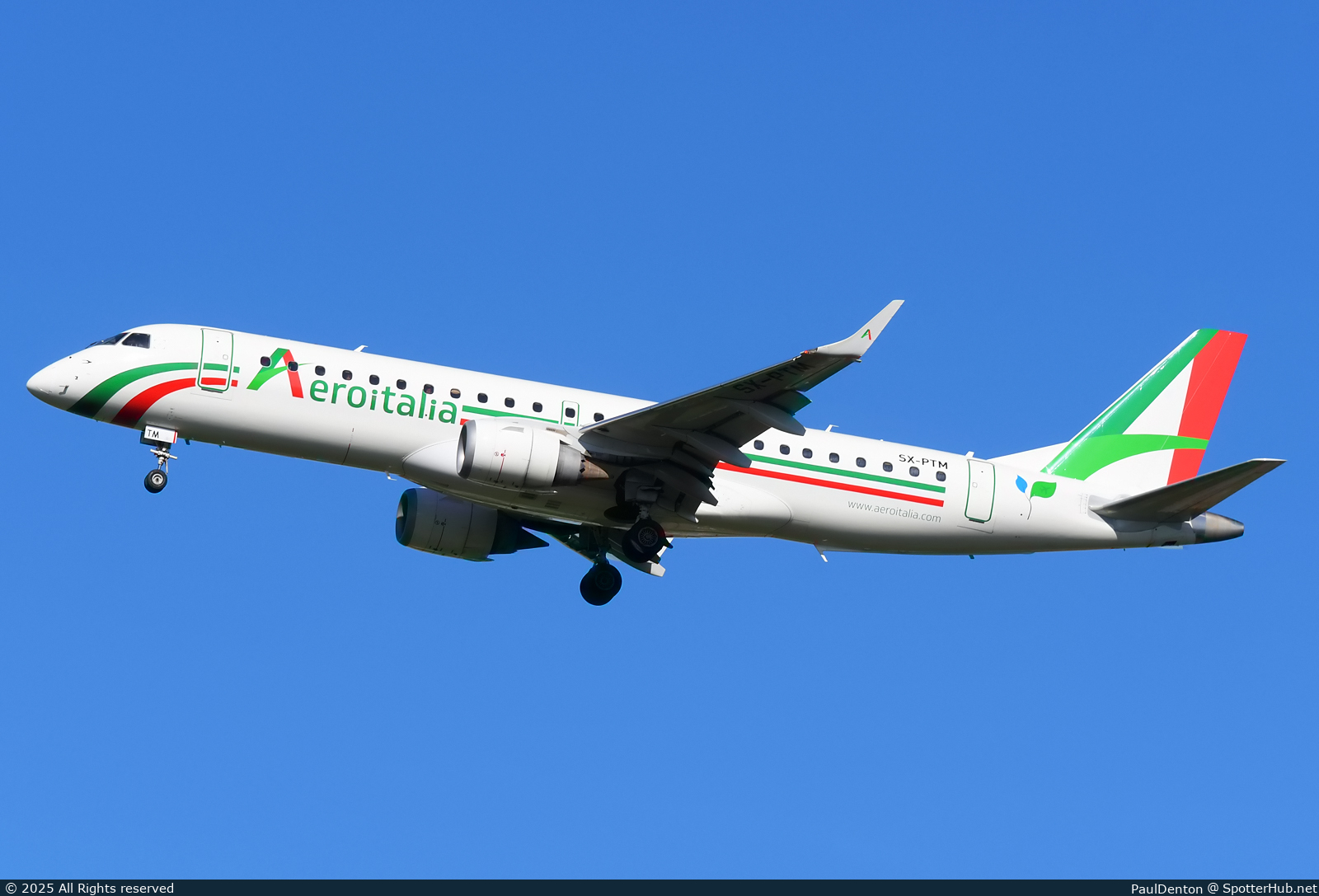 Photo of SX-PTM - Embraer ERJ-190SR operated by Aeroitalia (opb Marathon Airlines)