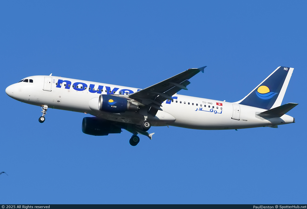 Photo of TS-IND - Airbus A320-214 operated by Nouvelair