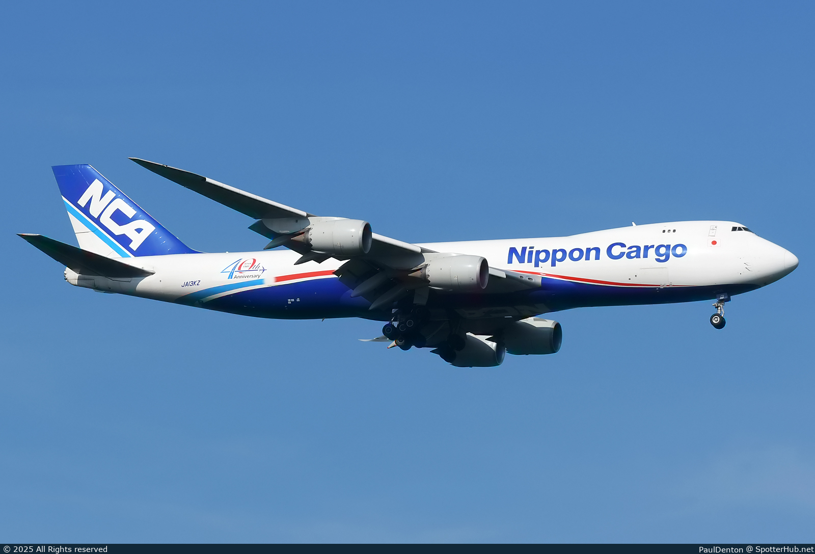 Photo of JA13KZ - Boeing 747-8KZF operated by Nippon Cargo Airlines