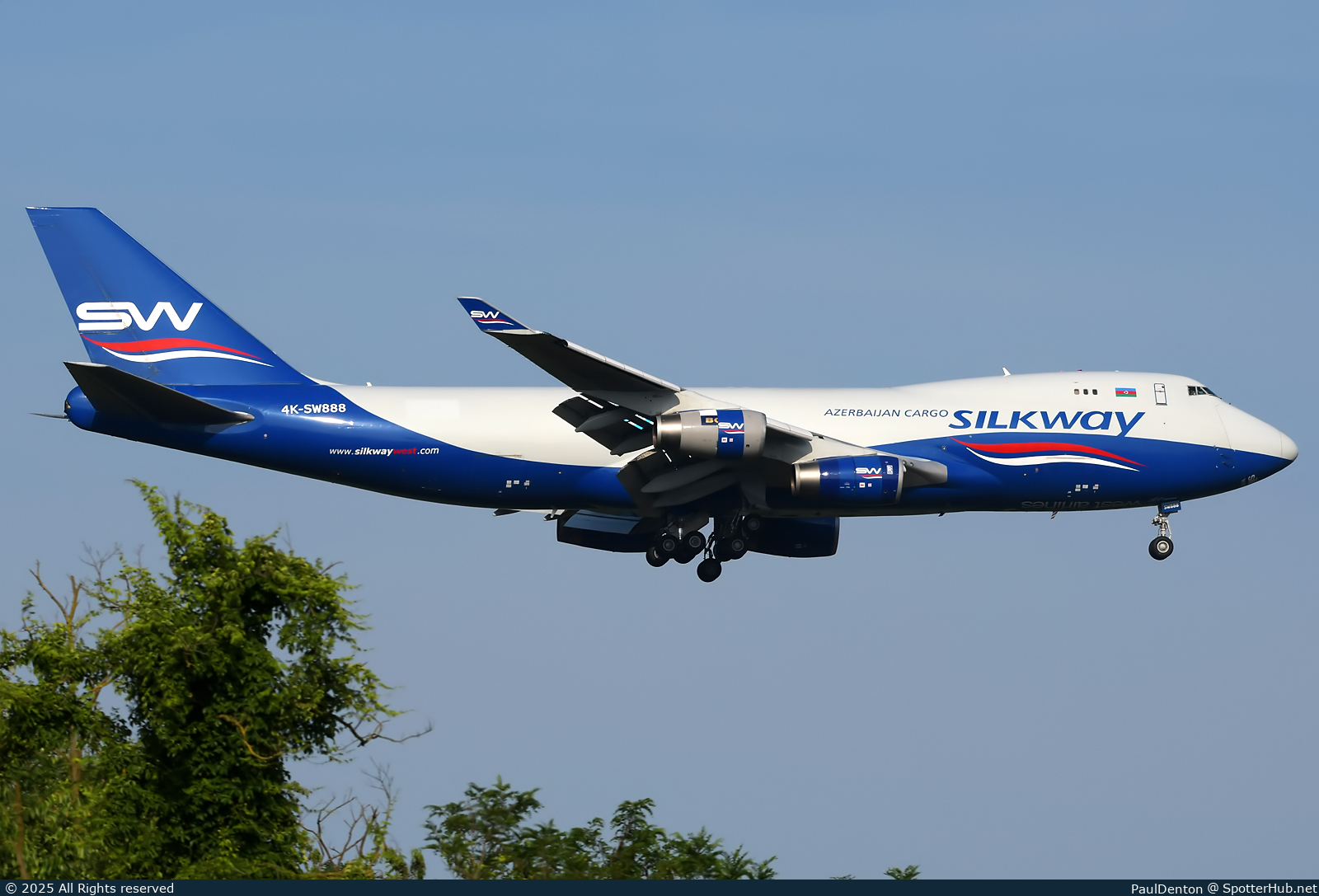 Photo of 4K-SW888 - Boeing 747-4R7F operated by Silk Way West Airlines