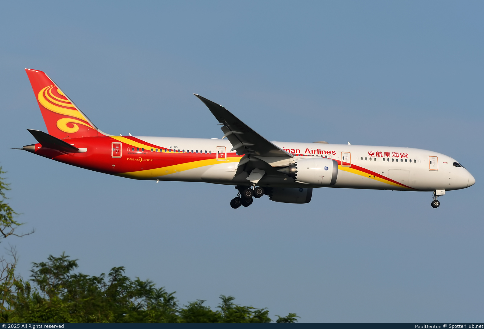 Photo of B-1119 - Boeing 787-9 Dreamliner operated by Hainan Airlines