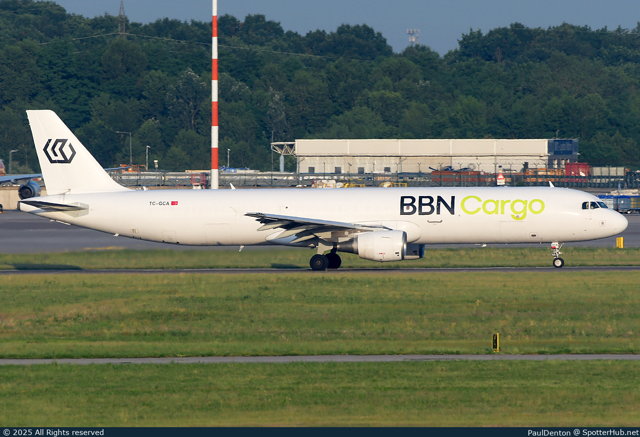Photo of TC-GCA - Airbus A321-211(P2F) operated by BBN Cargo