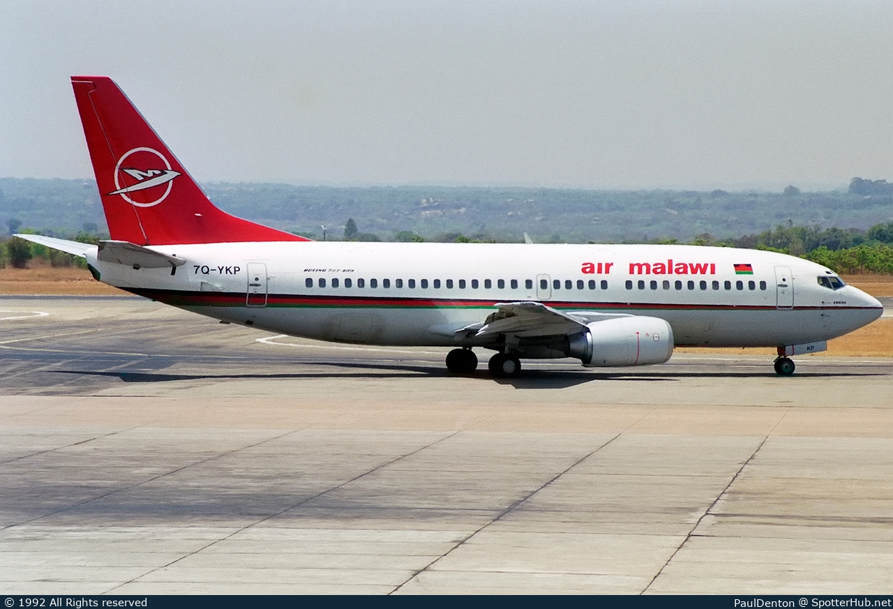 Photo of 7Q-YKP - Boeing 737-33A operated by Air Malawi