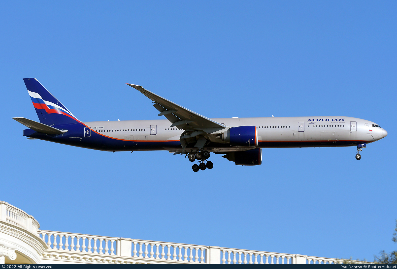 Photo of RA-73144 - Boeing 777-3M0(ER) operated by Aeroflot