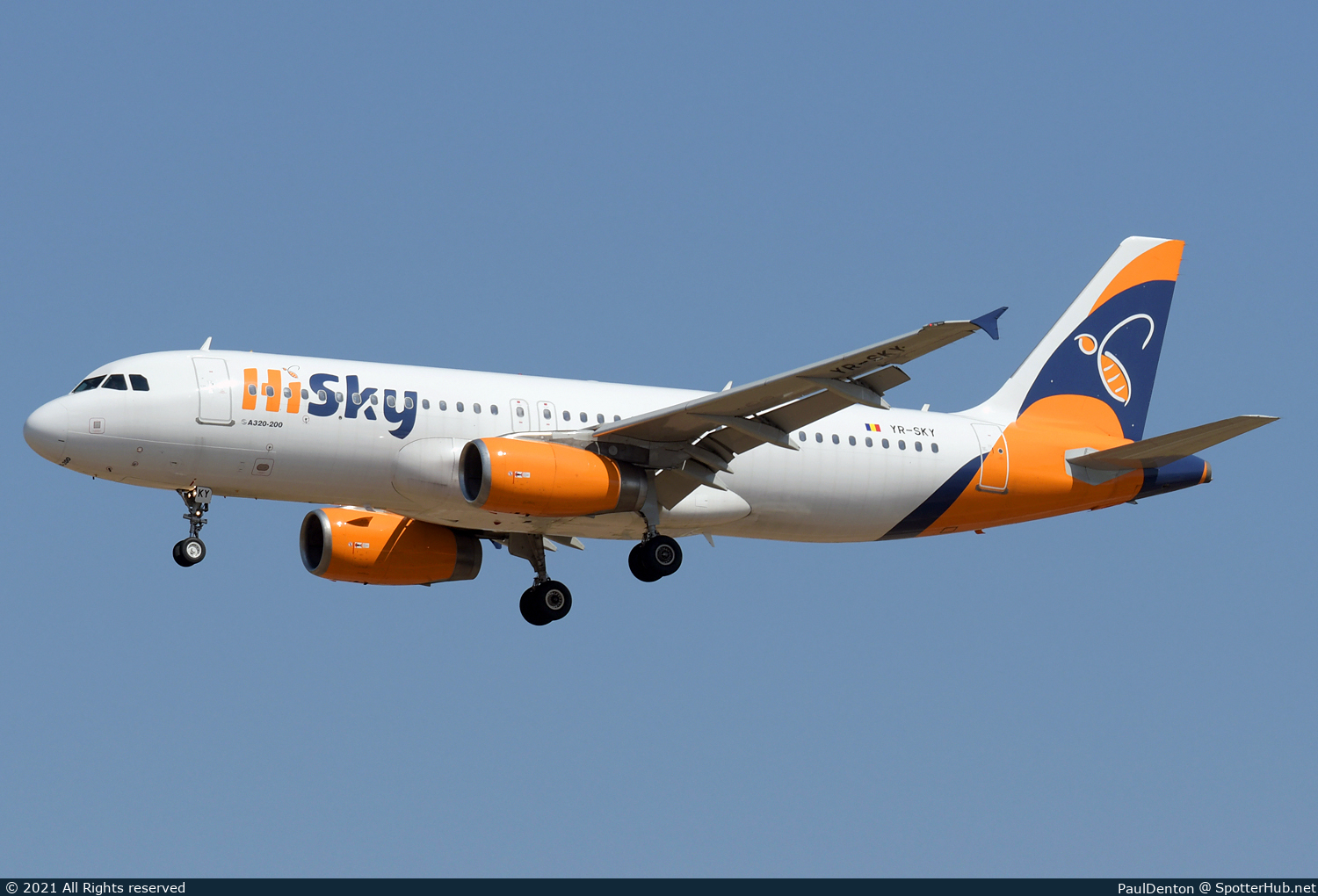 Photo of YR-SKY - Airbus A320-232 operated by HiSky Europe