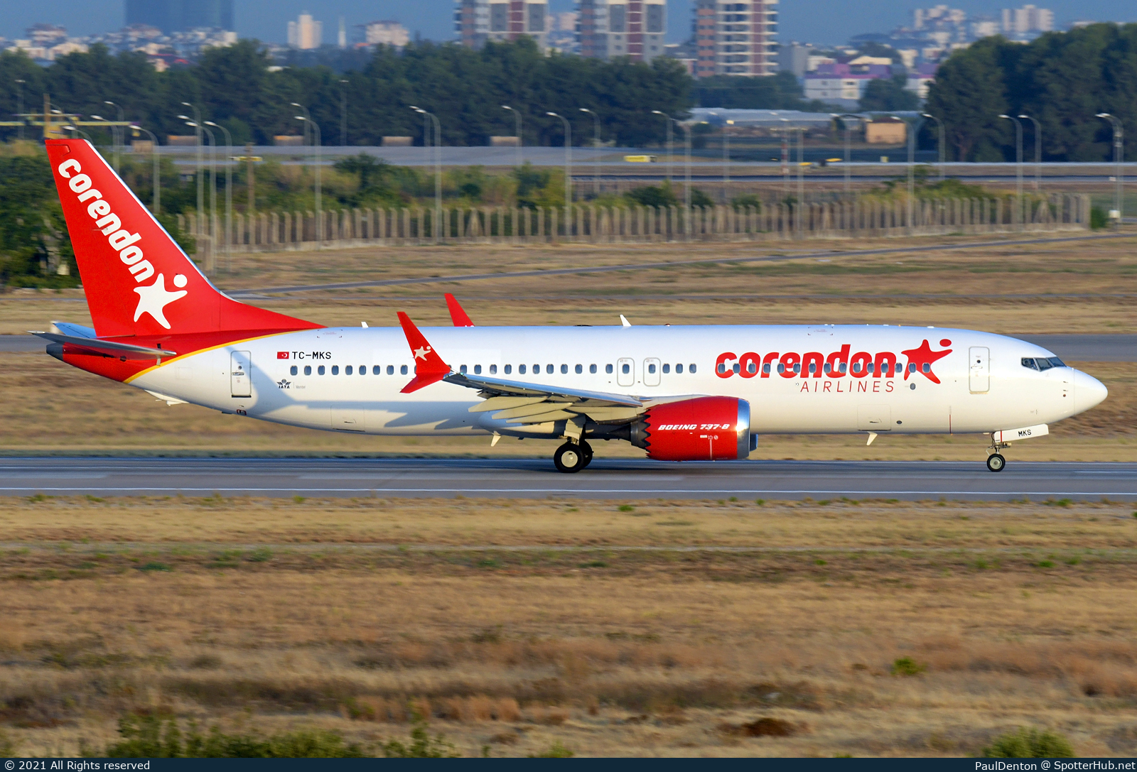 Photo of TC-MKS - Boeing 737 MAX 8 operated by Corendon Airlines