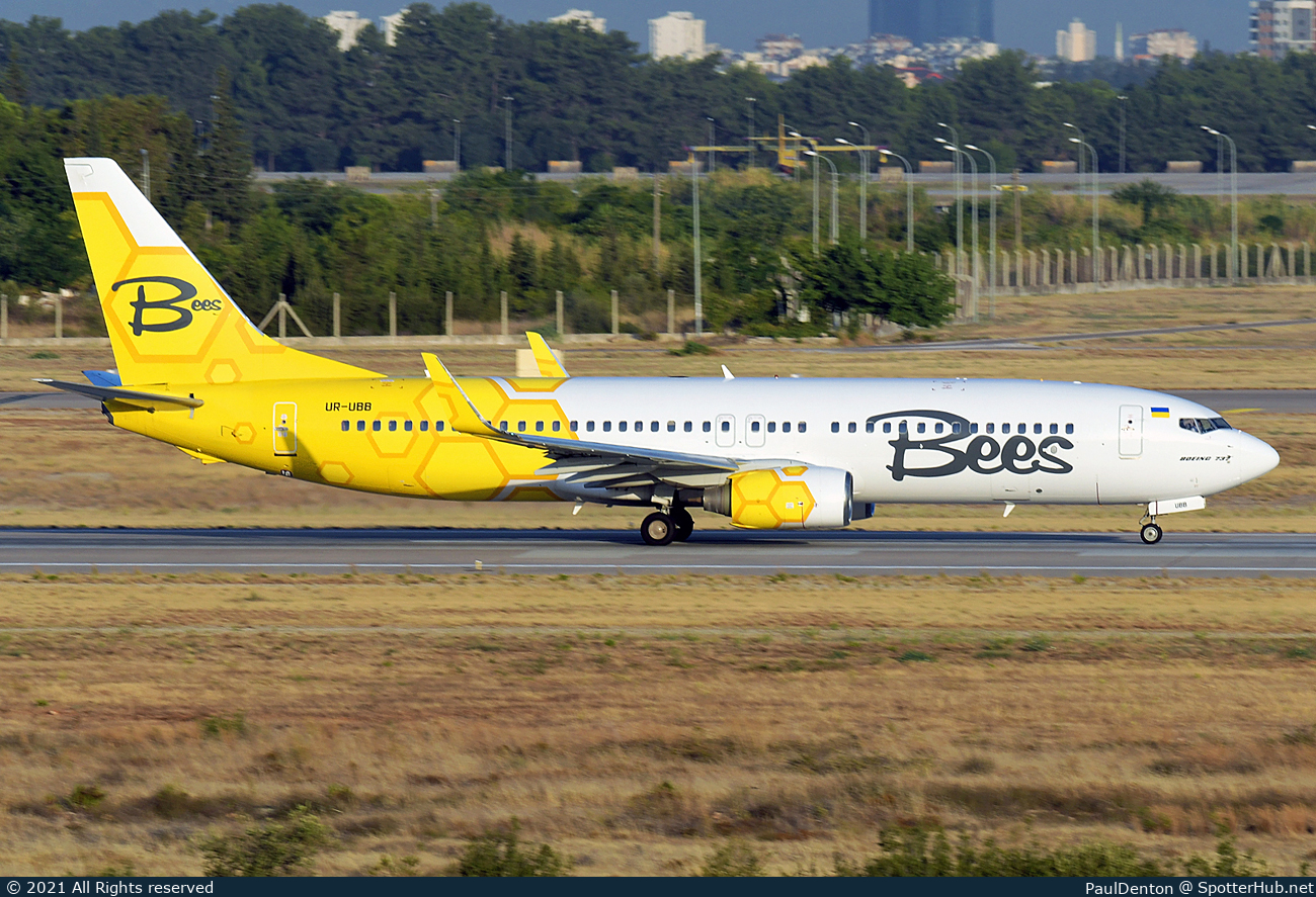 Photo of UR-UBB - Boeing 737-8HX operated by Bees Airline