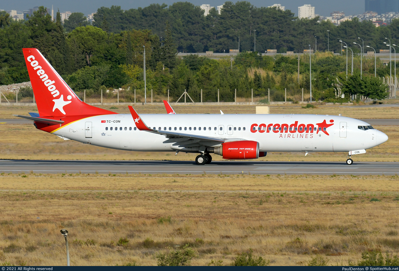 Photo of TC-CON - Boeing 737-81D operated by Corendon Airlines