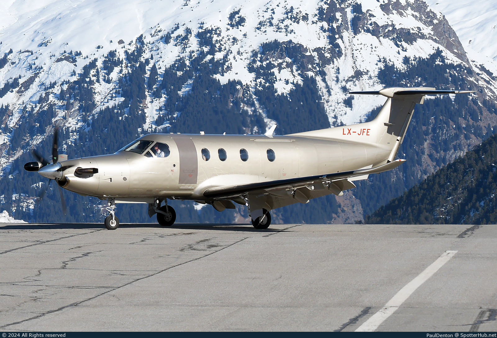 Photo of LX-JFE - Pilatus PC-12 NG operated by Jetfly Aviation