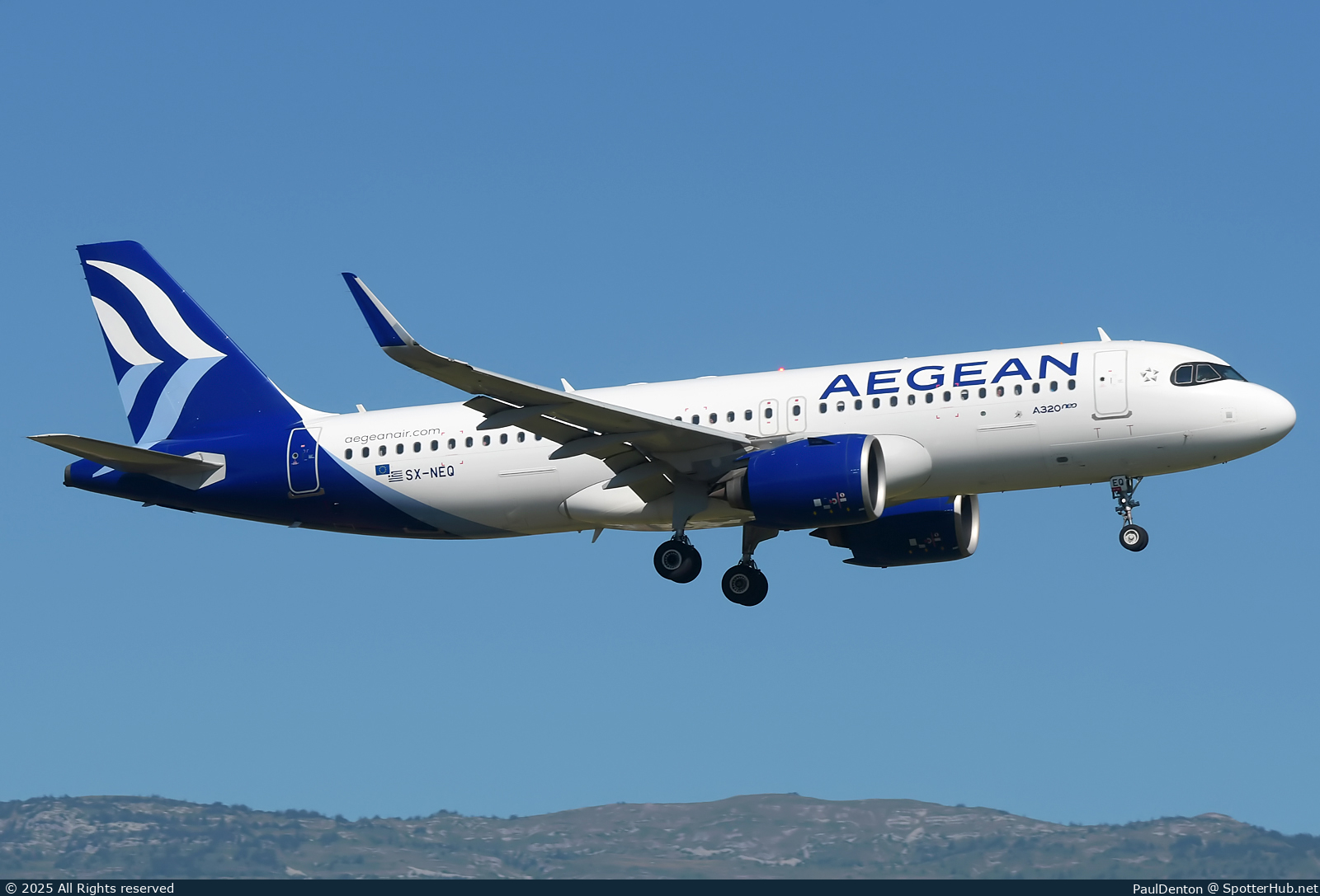 Photo of SX-NEQ - Airbus A320-271N operated by Aegean Airlines