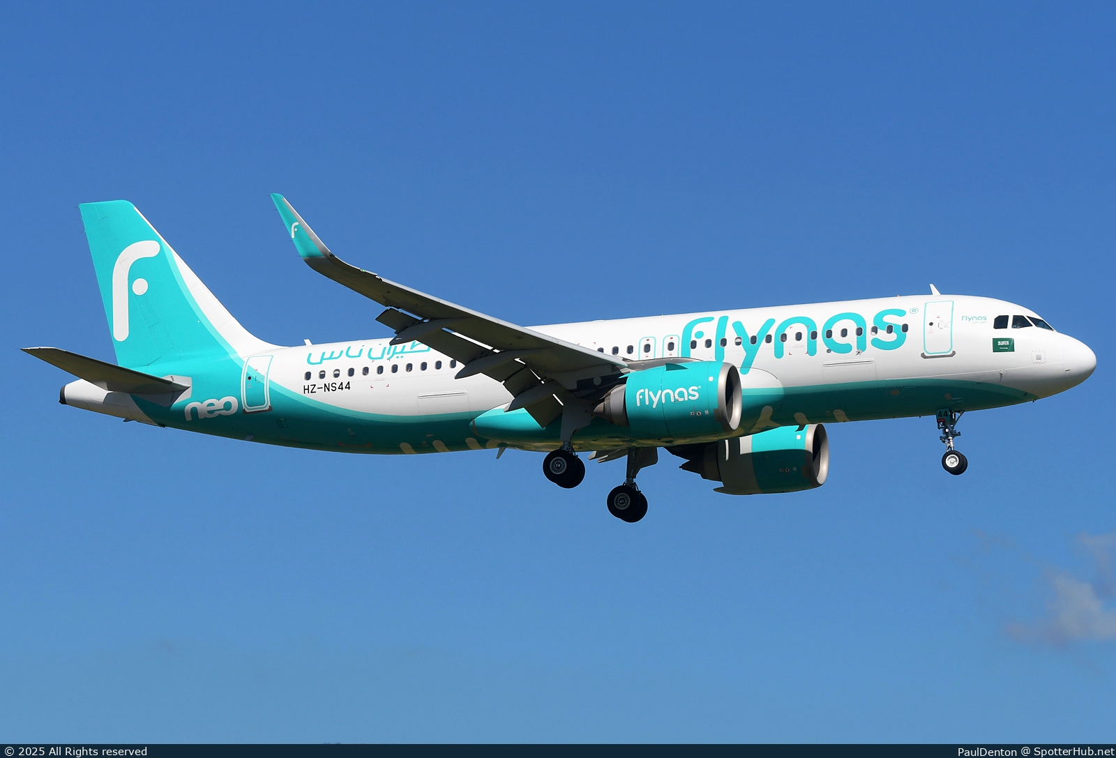 Photo of HZ-NS44 - Airbus A320-251N operated by Flynas
