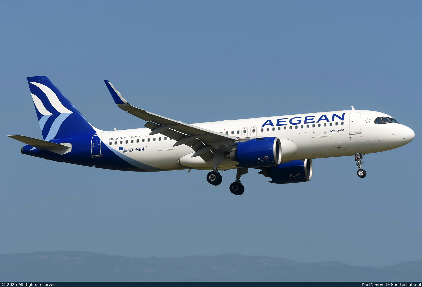 Photo of SX-NEM - Airbus A320-271N operated by Aegean Airlines