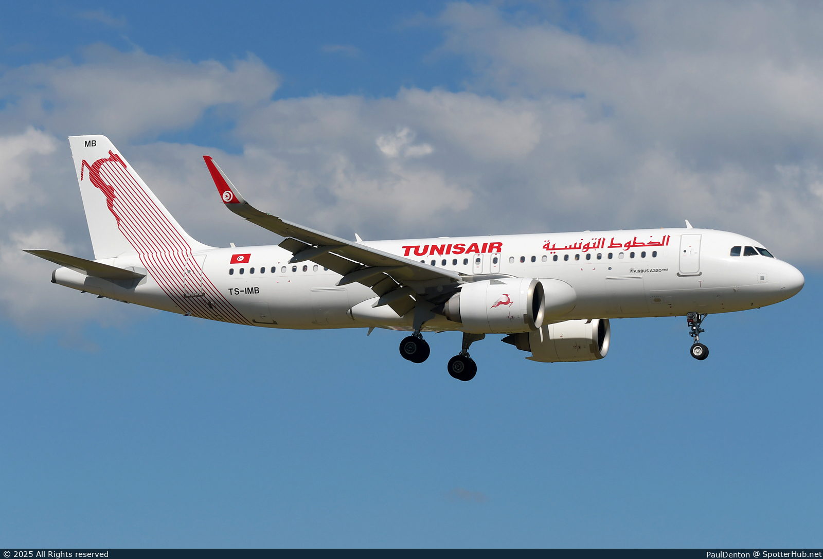 Photo of TS-IMB - Airbus A320-251N operated by Tunisair